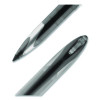 Air Porous Gel Pen, Stick, Medium 0.7 Mm, Black Ink, Black Barrel, 3/Pack