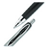 Signo 207 Gel Pen, Retractable, Medium 0.7 Mm, Black Ink, Clear/Black Barrel, 5/Pack