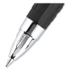 Signo 207 Gel Pen, Retractable, Medium 0.7 Mm, Black Ink, Clear/Black Barrel, 5/Pack