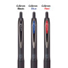 207 Plus+ Gel Pen, Retractable, Micro 0.5 Mm, Black Ink, Black Barrel, Dozen