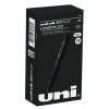207 Plus+ Gel Pen, Retractable, Micro 0.5 Mm, Black Ink, Black Barrel, Dozen