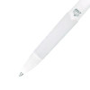 207 Plus+ Gel Pen, Retractable, Medium 0.7 Mm, Black Ink, White Barrel, Dozen