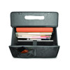Classic Recycled Rolling Catalog Case, Fits Device Up To 17.3", 9.31 x 9.31 x 16.14, Gray/Black