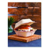 Nourish Molded Fiber Takeout Containers, Compostable, 5.9 x 5.9 x 2.9, White, Sugarcane, 400/Carton