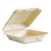 Nourish Molded Fiber Takeout Containers, Compostable, 7.9 x 7.9 x 2.9, White, Sugarcane, 200/Carton