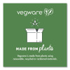 Nourish Molded Fiber Tableware, Compostable, Plate, Sugarcane, 10" Dia, White, 500/Carton