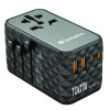 Uta-06 Gan Iii Universal Travel Adapter, (2) Usb-A/(2) Usb-C/Quick Charge 4+