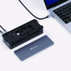 Usb-C Pro Docking Station 15-In-1 256Gb Vi3000 Ssd, Audio/Displayport/Hdmi/Micro Sd/Rj45/Sd/Usb-A/Usb-C, Gray