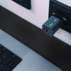 35 W 2-Port Gan Wall Charger, Black/Gray