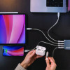140 W 4-Port Gan Wall Charger, Black/Gray