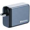 200 W 4-Port Gan Wall Charger, Black/Gray
