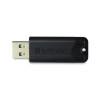 Pinstripe Usb 3.2 Flash Drive, 32 Gb, Black