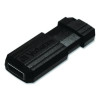 Pinstripe Usb 2.0 Flash Drive, 64 Gb, Black, 10/Pack