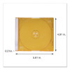 Slim Cases For Cd, Dvd And Blu-Ray, Assorted Colors, 50/Pack
