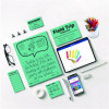 Color Paper - "Punchy Pastels" Assortment, 24 Lb Bond Weight, 8.5 x 11, Breezy Blue, 200/Pack