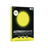 Color Cardstock -"Punchy Pastels" Assortment, 65 Lb Cover Weight, 8.5 x 11, Lively Lemon, 100/Pack