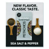 No Shells Sea Salt And Pepper Pistachios, 2.25 Oz Pack, 8/Box