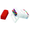 Clickart Porous Point Pen, Retractable, Fine 0.6 Mm, Assorted Ink Colors, White Barrel, 36/Pack