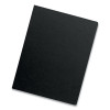 Futura Presentation Covers For Binding Systems, Plastic, Round Corners, 11.25 x 8.75, Matte Black, 25/Pack