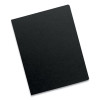 Futura Presentation Covers For Binding Systems, Plastic, Round Corners, 11.25 x 8.75, Matte Black, 25/Pack