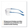 Virtua Sport Ccs Protective Eyewear, Blue Half Frame, Clear Single Lens