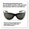 Virtua Ccs Protective Eyewear With Foam Gasket, Black/Gray Half Frame, Gray Dual Lens