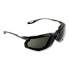 Virtua Ccs Protective Eyewear With Foam Gasket, Black/Gray Half Frame, Gray Dual Lens