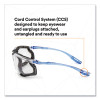 Virtua Ccs Protective Eyewear With Foam Gasket, Blue Half Frame, Clear Dual Lens