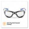 Virtua Ccs Protective Eyewear With Foam Gasket, 1.5+ Diopter, Blue Half Frame, Clear Dual Lens