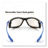 Virtua Ccs Protective Eyewear With Foam Gasket, 1.5+ Diopter, Blue Half Frame, Clear Dual Lens
