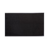 Rely-On Olefin Indoor Wiper Mat, Rectangular, Black Cut Pile Surface, 48" x 72"