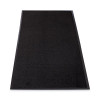 Rely-On Olefin Indoor Wiper Mat, Rectangular, Black Cut Pile Surface, 48" x 72"