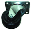 4-Inch Swivel Plate Caster With Hardware, Black