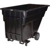 12-Inch Wheel For 1.5 Cu Yd Standard Duty Tilt Truck, Black
