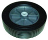 12-Inch Wheel For 1.5 Cu Yd Standard Duty Tilt Truck, Black