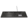 Cybertouch Desktop Keyboard With Touchpad, Black