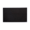 Rely-On Olefin Indoor Wiper Mat, Rectangular, Black Cut Pile Surface, 36" x 60"