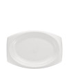 Quiet Classic Laminated Foam Dinnerware, Platter, 6.7 x 9.8, White, 500/Carton