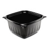 Presentabowls Pro Black Square Bowls, 16 Oz, 5 x 5 x 2.5, Plastic, 63/Bag, 8 Bags/Carton