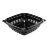 Presentabowls Pro Black Square Bowls, 8 Oz, 5 x 5 x 1.5, Plastic, 63/Bag, 8 Bags/Carton