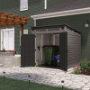 Modernist Storage Shed, 317 Cu Ft, 7 Ft 2.5" x 7 Ft 3.5" x 7 Ft 5.5", Stoney/Black