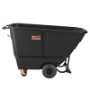 0.5 Cu Yd Heavy Duty Tilt Truck, 1,350 Lb Capacity, Black