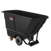 0.5 Cu Yd Heavy Duty Tilt Truck, 1,350 Lb Capacity, Black