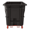 2 Cu Yd Standard Duty Tilt Truck, Forkliftable Frame, 1,400 Lb Capacity, Black