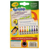 Washable Dry Erase Crayons With Built-In Sharpener And E-Z Erase Cloth, Large Size, 0.44" x 4", 8 Assorted Colors, 8/Pack