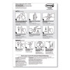 Medium Wire Hooks, Metal Wire, Silver/White, Supports 2 Lb, 13/Pack