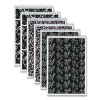 Fashion Steno Pad, Assorted Abstract Floral Headband Designs, Gregg Rule, (80) White 6 x 9 Sheets, 6/Pack
