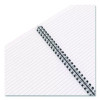 Wirebound Soft-Cover Notebook, 1-Subject, Narrow Rule, Black Cover, (80) 9.5 x 6.5 Sheets