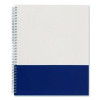 Wirebound Hardcover Notebook, 1-Subject, Narrow Rule, Gray/Blue Cover, (80) 11 x 8.5 Sheets