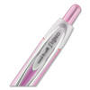 Signo 207 City Of Hope Edition Gel Pen, Retractable, Medium 0.7 Mm, Black Ink, Translucent Pink/White Barrel, Dozen